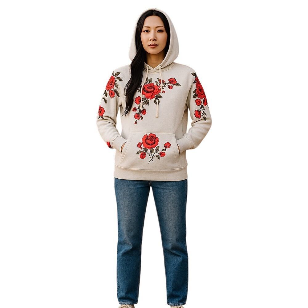 Mindy Mae's Market Ampersand Floral Hooded Sweatshirt-X-Small
